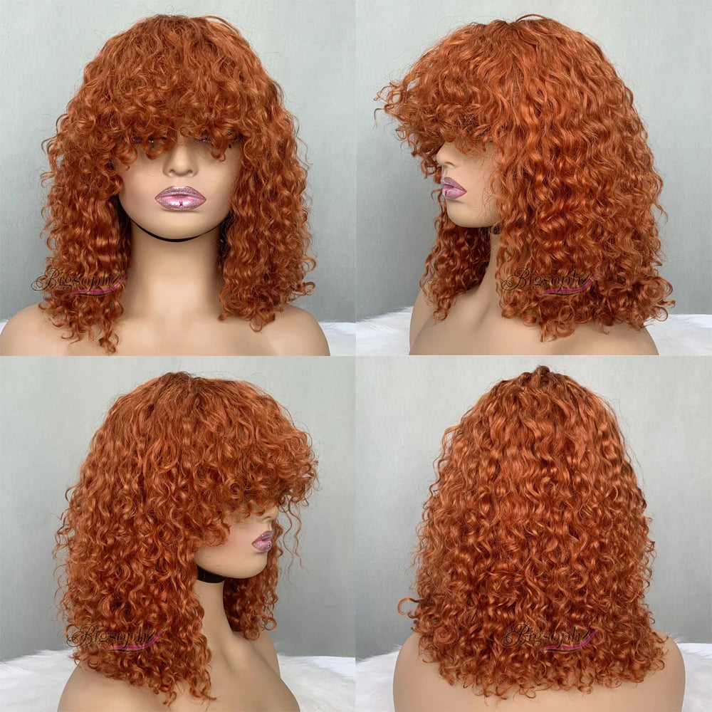 Curl Bob Wig for All Women Brazilian Curly Human Hair Wigs