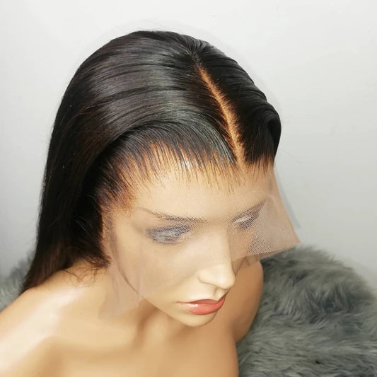 Brazilian Remy Hair  Peruvian Wig Raw Lace Front Wigs Natural Hairline